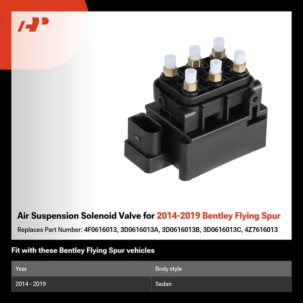 Air Suspension Solenoid Valve for 2014-2019 Bentley Flying Spur