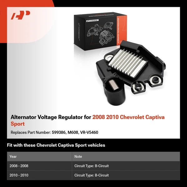 Alternator Voltage Regulator for 2008 2010 Chevrolet Captiva Sport
