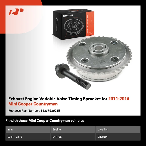 Exhaust Engine Variable Valve Timing Sprocket for 2011-2016 Mini Cooper Countryman