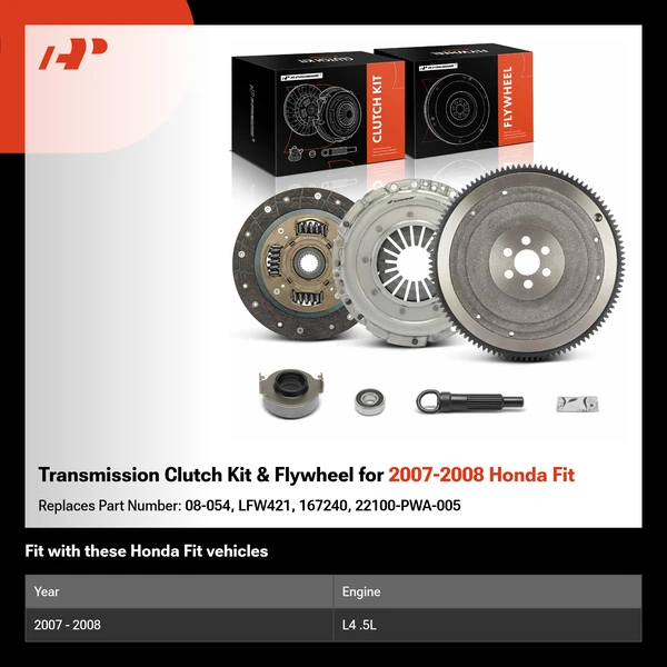 Transmission Clutch Kit & Flywheel for 2007-2008 Honda Fit