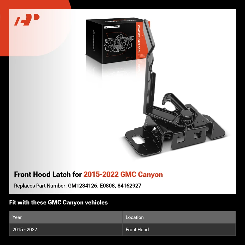 Front Hood Latch for 2015-2022 GMC Canyon