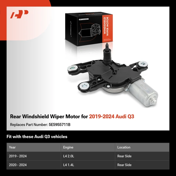 Rear Windshield Wiper Motor for 2019-2024 Audi Q3
