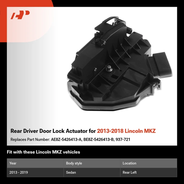 Rear Driver Door Lock Actuator for 2013-2018 Lincoln MKZ