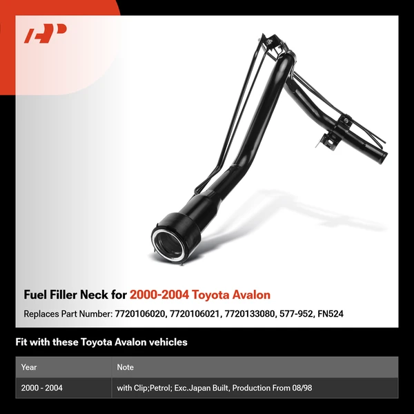 Fuel Filler Neck for 2000-2004 Toyota Avalon