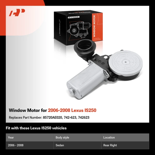 Window Motor for 2006-2008 Lexus IS250