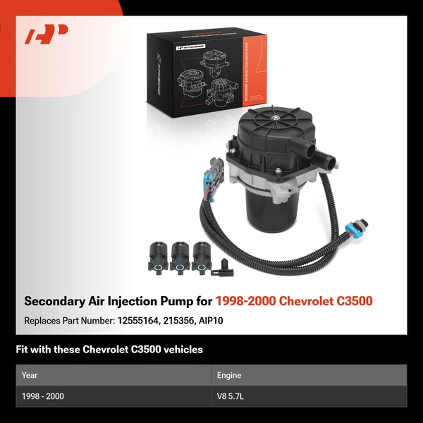 Secondary Air Injection Pump for 1998-2000 Chevrolet C3500
