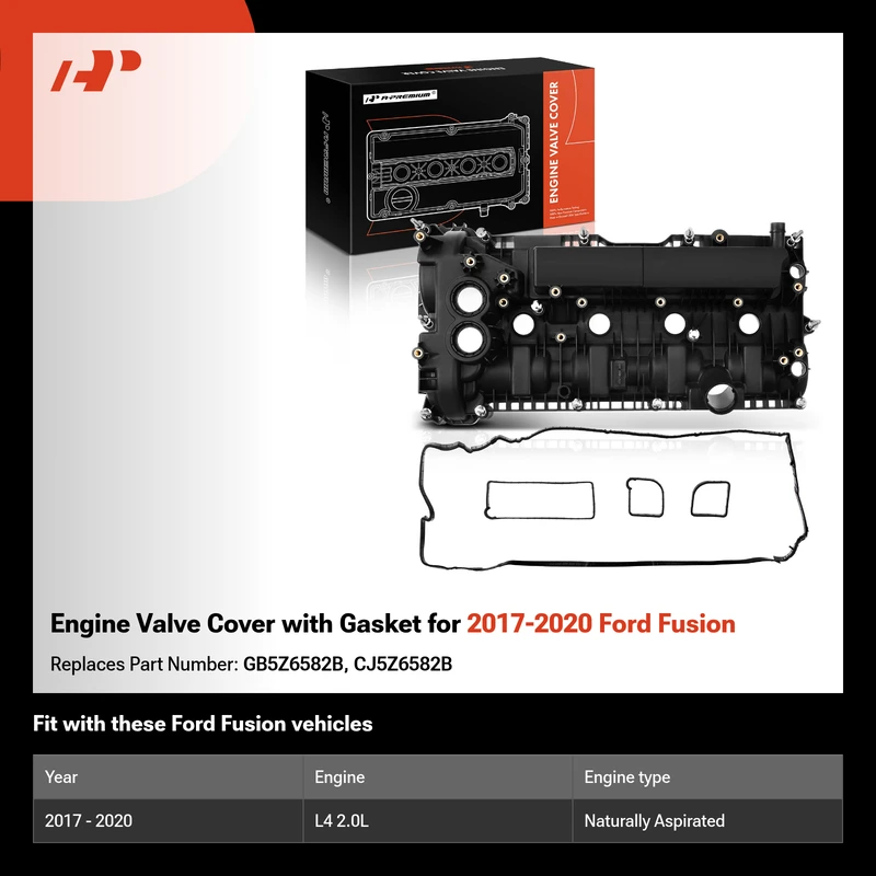 Engine Valve Cover with Gasket for 2017-2020 Ford Fusion