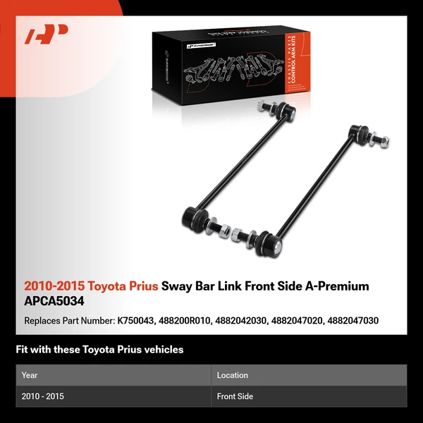 2010-2015 Toyota Prius Sway Bar Link Front Side A-Premium APCA5034