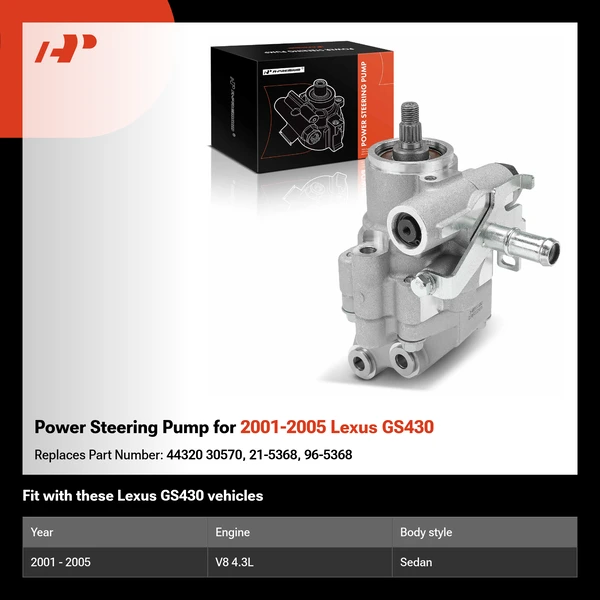 Power Steering Pump for 2001-2005 Lexus GS430