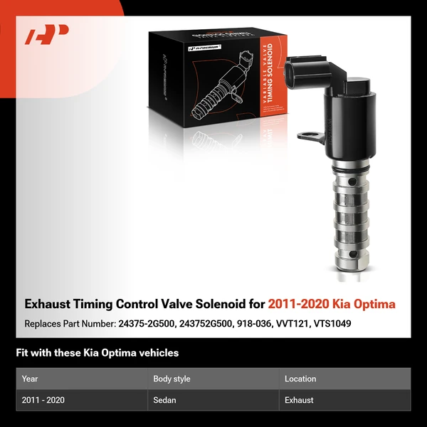Exhaust Timing Control Valve Solenoid for 2011-2020 Kia Optima
