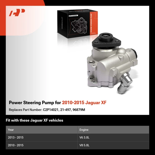 Power Steering Pump for 2010-2015 Jaguar XF