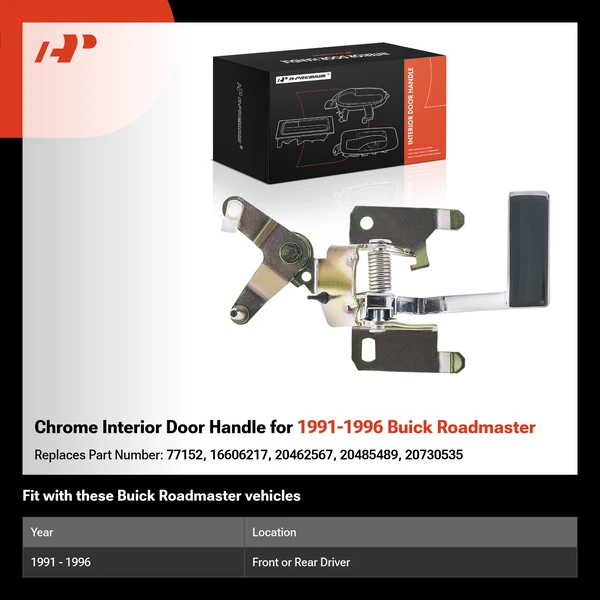 Chrome Interior Door Handle for 1991-1996 Buick Roadmaster