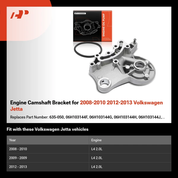 Engine Camshaft Bracket for 2008-2010 2012-2013 Volkswagen Jetta