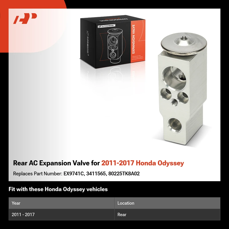Rear AC Expansion Valve for 2011-2017 Honda Odyssey