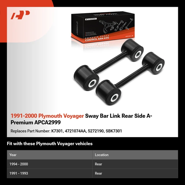 1991-2000 Plymouth Voyager Sway Bar Link Rear Side A-Premium APCA2999