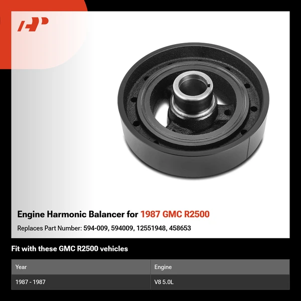 Engine Harmonic Balancer for 1987 GMC R2500