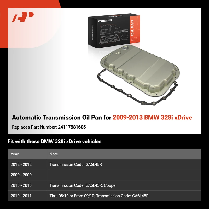 Automatic Transmission Oil Pan for 2009-2013 BMW 328i xDrive