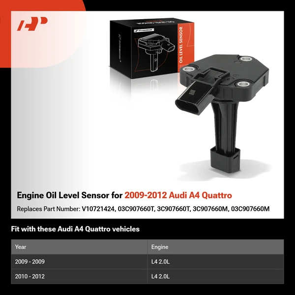 Engine Oil Level Sensor for 2009-2012 Audi A4 Quattro