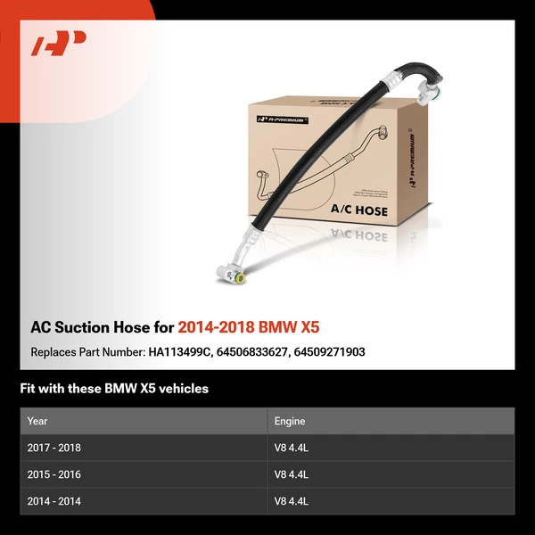 AC Suction Hose for 2014-2018 BMW X5