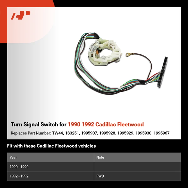 Turn Signal Switch for 1990 1992 Cadillac Fleetwood