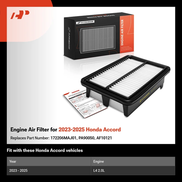 Engine Air Filter for 2023-2025 Honda Accord
