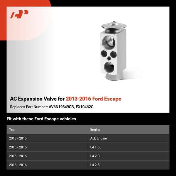 AC Expansion Valve for 2013-2016 Ford Escape