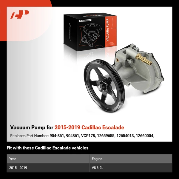 Vacuum Pump for 2015-2019 Cadillac Escalade