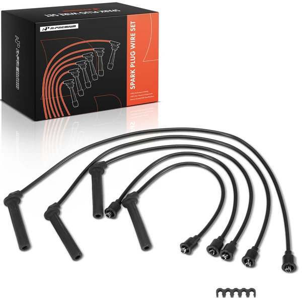 5 Pcs Spark Plug Wire Set for 1994-1998 Saab 900