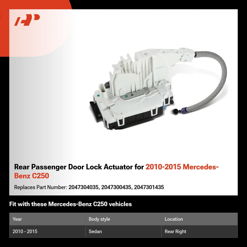 Rear Passenger Door Lock Actuator for 2010-2015 Mercedes-Benz C250
