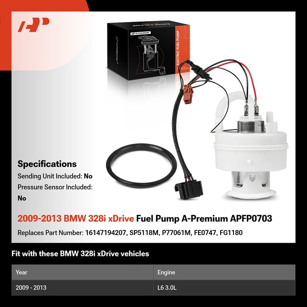 2009-2013 BMW 328i xDrive Fuel Pump A-Premium APFP0703