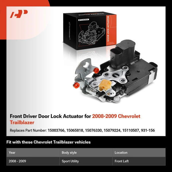 Front Driver Door Lock Actuator for 2008-2009 Chevrolet Trailblazer