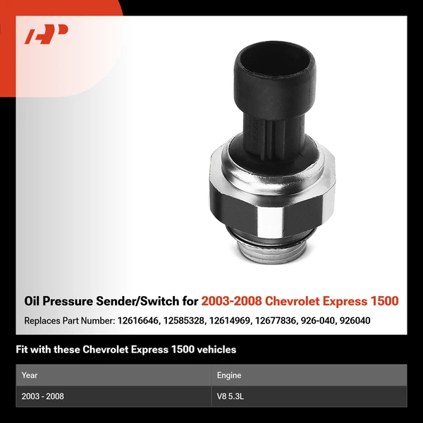Oil Pressure Sender/Switch for 2003-2008 Chevrolet Express 1500