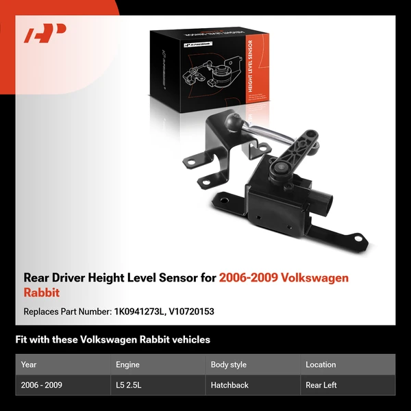 Rear Driver Height Level Sensor for 2006-2009 Volkswagen Rabbit