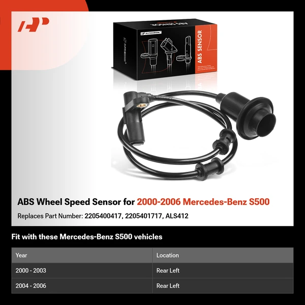 ABS Wheel Speed Sensor for 2000-2006 Mercedes-Benz S500