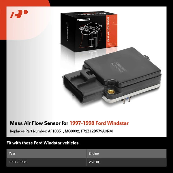 Mass Air Flow Sensor for 1997-1998 Ford Windstar