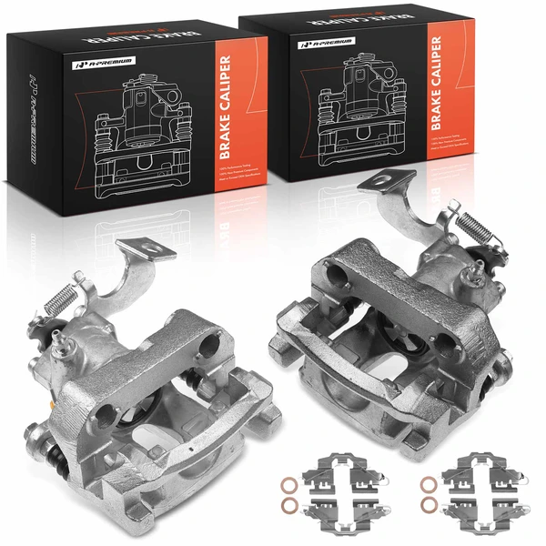 2012-2018 Toyota Yaris 2-Pc Brake Caliper Rear Driver & Passenger 1-Piston A-Premium APBC2227