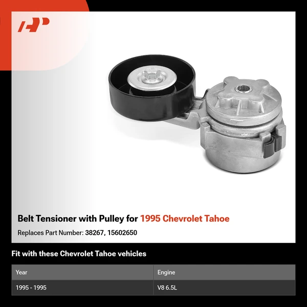 Belt Tensioner with Pulley for 1995 Chevrolet Tahoe
