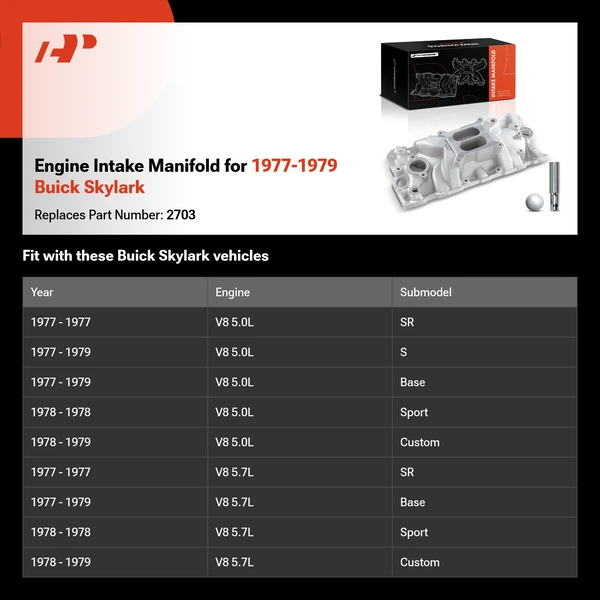 Engine Intake Manifold for 1977-1979 Buick Skylark