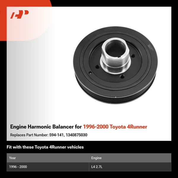 Engine Harmonic Balancer for 1996-2000 Toyota 4Runner