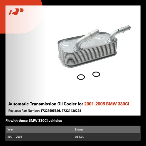 Automatic Transmission Oil Cooler for 2001-2005 BMW 330Ci