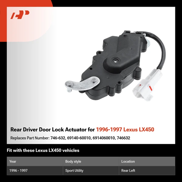 Rear Driver Door Lock Actuator for 1996-1997 Lexus LX450