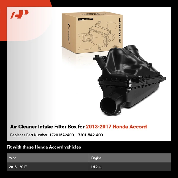 Air Cleaner Intake Filter Box for 2013-2017 Honda Accord