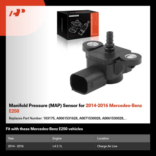 Manifold Pressure (MAP) Sensor for 2014-2016 Mercedes-Benz E250