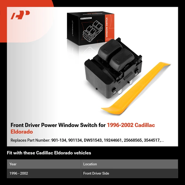 Front Driver Power Window Switch for 1996-2002 Cadillac Eldorado