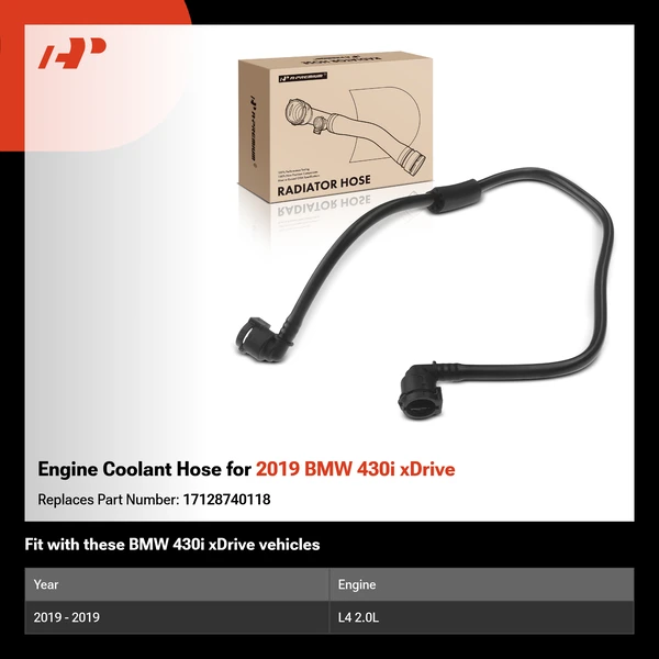 Engine Coolant Hose for 2019 BMW 430i xDrive