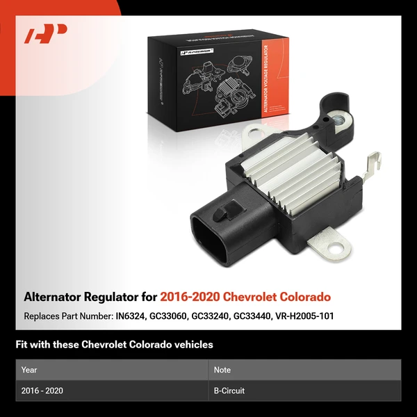 Alternator Regulator for 2016-2020 Chevrolet Colorado