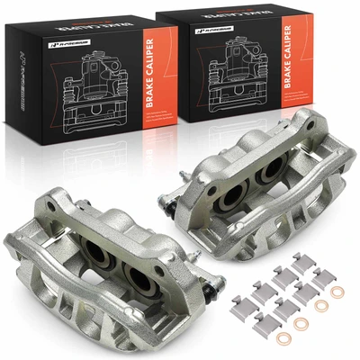 2 Pcs Front Brake Caliper with Bracket