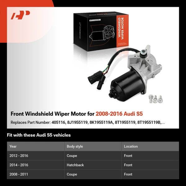 Front Windshield Wiper Motor for 2008-2016 Audi S5