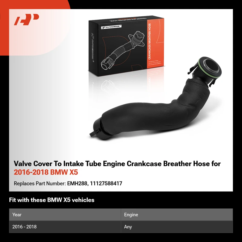 Valve Cover To Intake Tube Engine Crankcase Breather Hose for 2016-2018 BMW X5