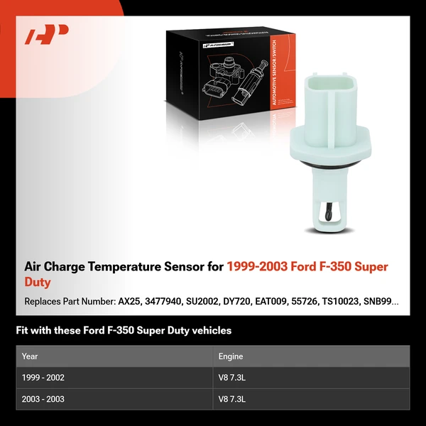 Air Charge Temperature Sensor for 1999-2003 Ford F-350 Super Duty